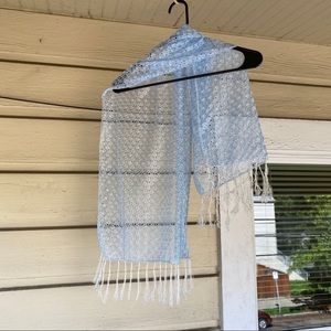 Small baby blue scarf